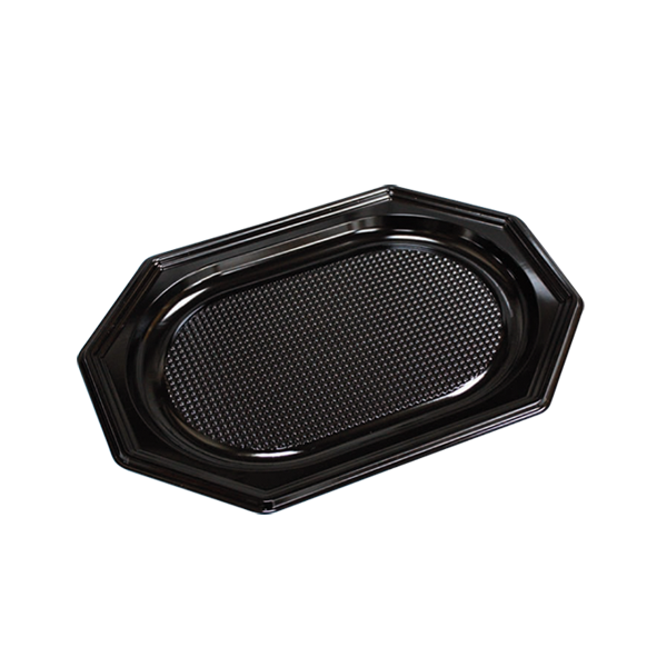 CA10 Catering Tray schwarz APET Größe M: 350x250x20 mm