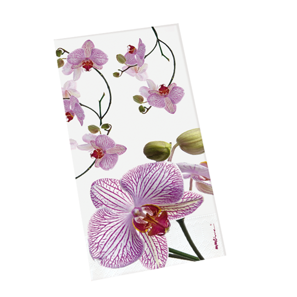 ZS56 Zelltuchservietten 40x40 cm, 2-lagig, 1/8 Falz, Orchidee