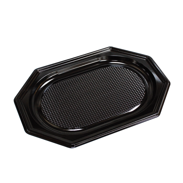CA11 Catering Tray schwarz APET Größe L: 450x300x25 mm