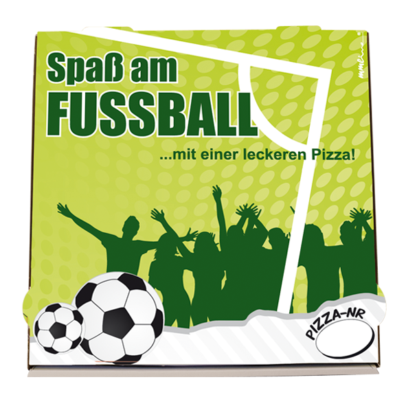 PFU33 Pizzakarton Francia Spaß am Fußball 33x33x4 cm - Vorbestellen für 2024