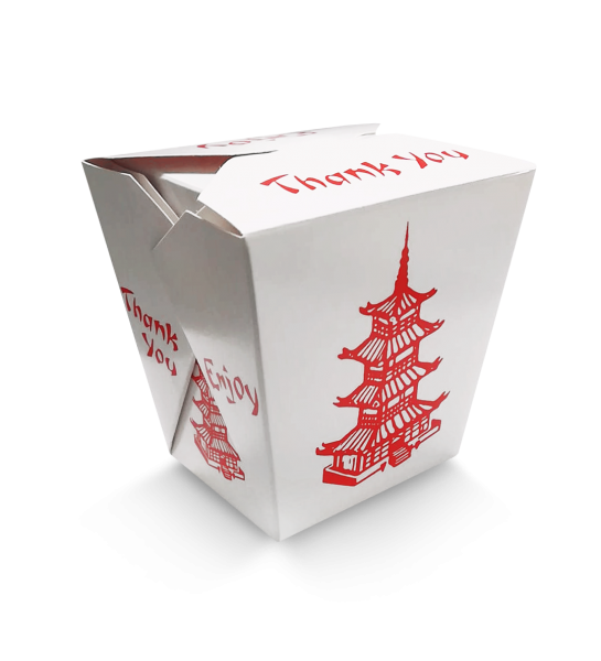 TAC26 Asia-Box aus Pappe, 26 oz, 750 ml Inhalt, 100x90x100 mm